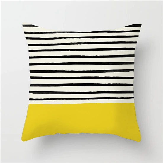 Home yellow pillowcase