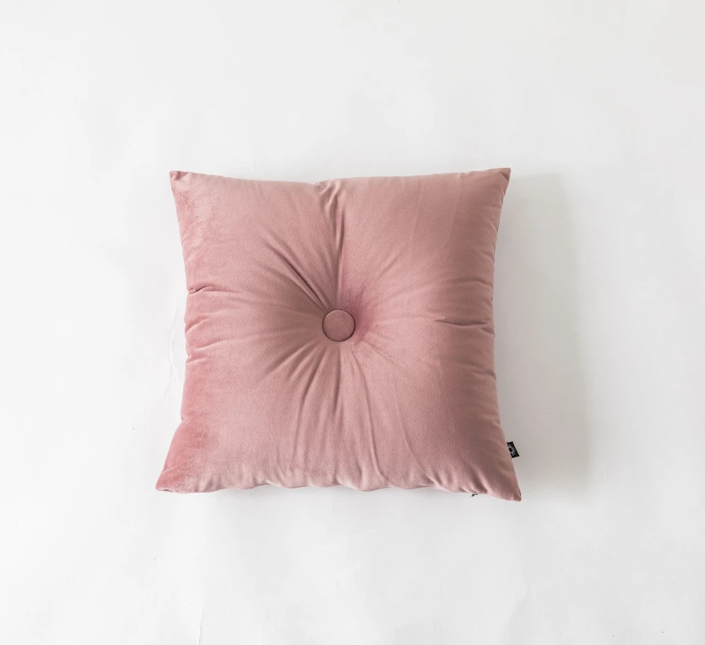 Pure color cotton linen cushion pillow wholesale lumbar pillow