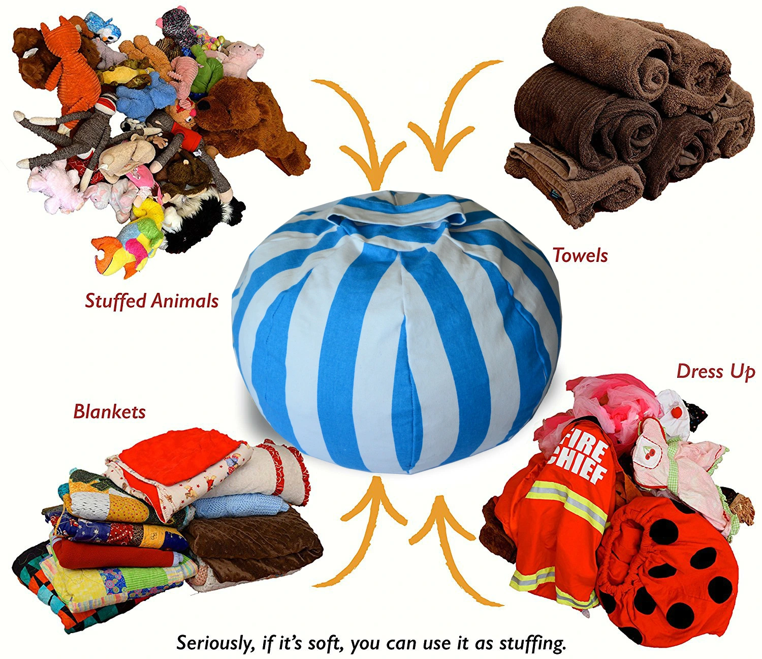 Storage bean bag
