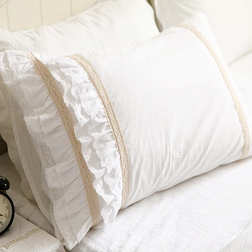 Pure cotton white pillowcase