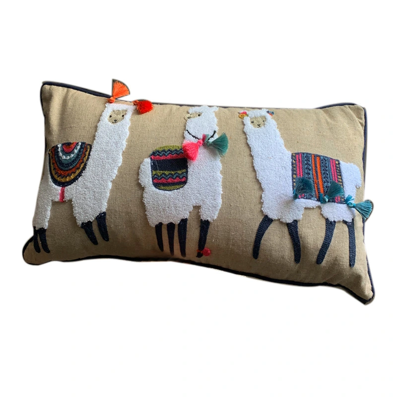 Living Room Sofa Cushion Cotton And Linen Cover