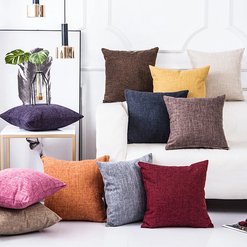 Solid color sofa pillowcase