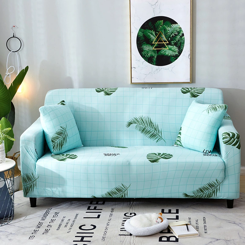 Printed stretch sofa cover