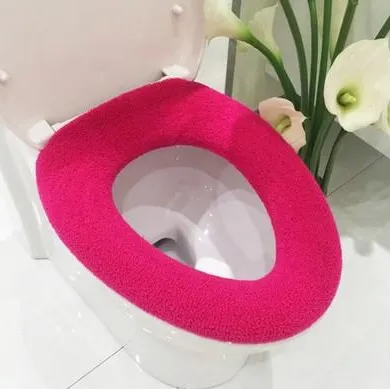 Knitted Toilet Seat in Solid Color