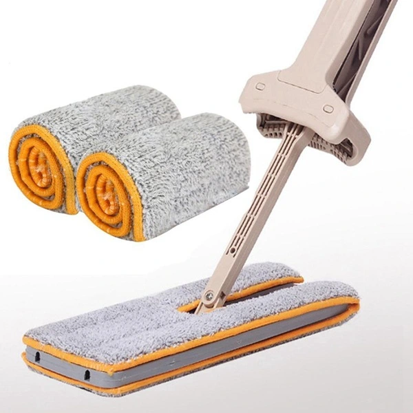 Flat Mop Cloth Cover Mop Head Replacement Cloth Cover Double-Sided Hand-Washing Flat Mop Mop