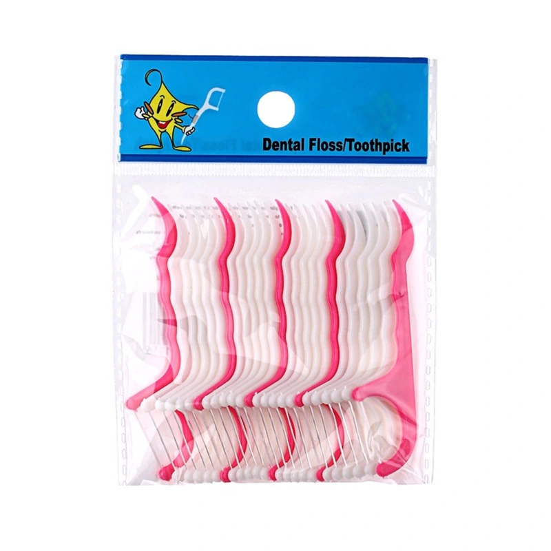 25 Sticks Of Dental Floss Plastic Toothpick Stick Packaging Dental Floss Stick Wholesale Hz12031