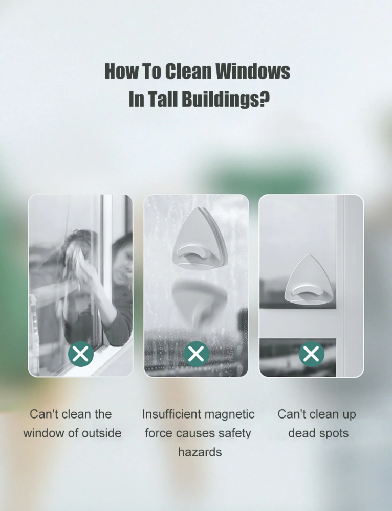 Strong Magnetic Double-sided Wiping Windows, High-rise Building Cleaning, Household Tools, Brushes, Scratches