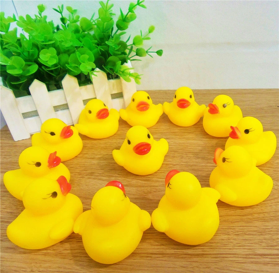 Little Yellow Duck, Baby Playing In Water, Swimming, Squeeze Toy, Playing Duck