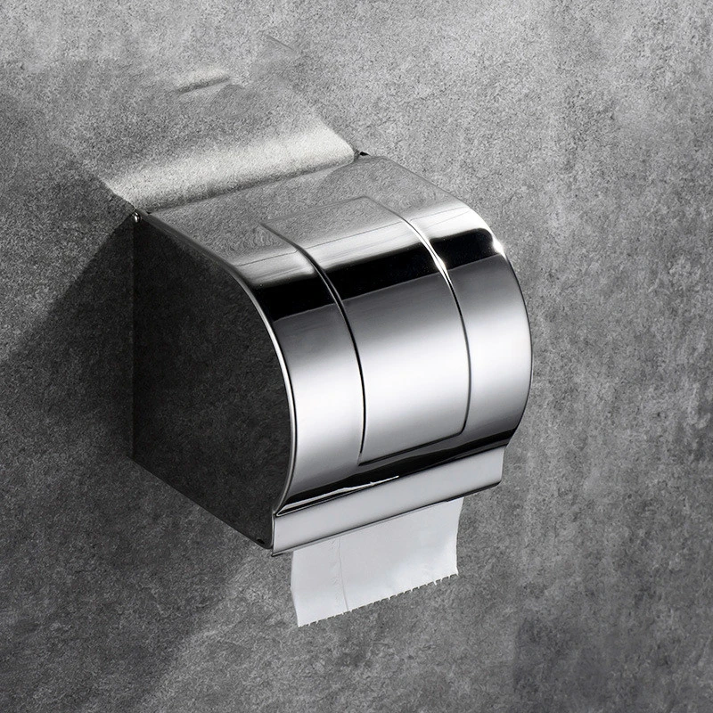 Stainless Steel Paper Towel Holder Box Waterproof Paper Towel Holder Toilet Toilet Paper Holder