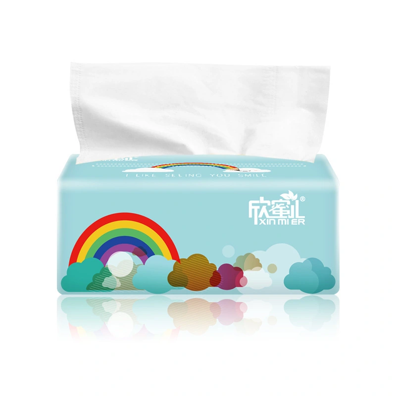 Rainbow Pumping Paper 3 Layers 300 Sheets Of Log Paper Towel Household Facial Tissue Paper Napkin Household Toilet Paper Wholesale 100 Pumping