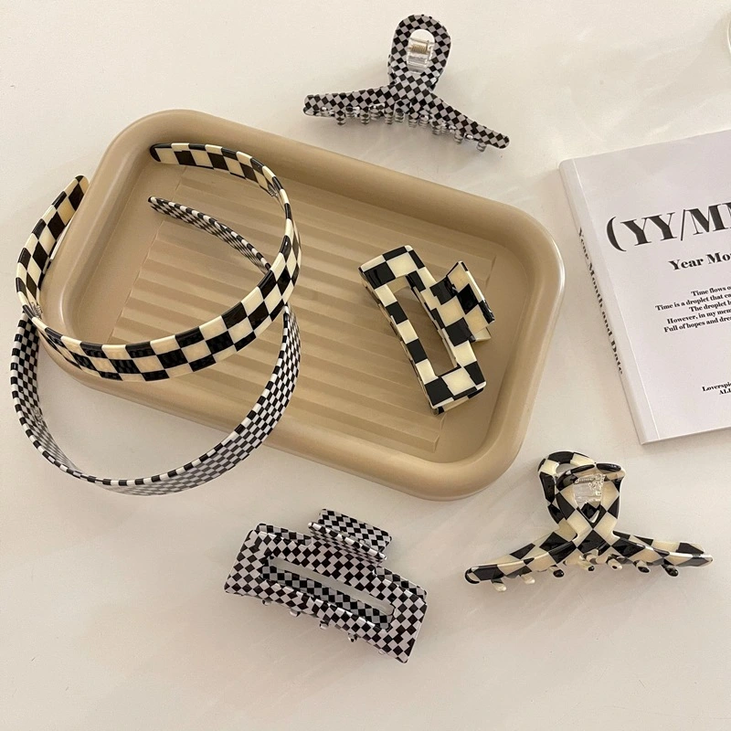 Black And White Checkerboard Series Hair Accessories