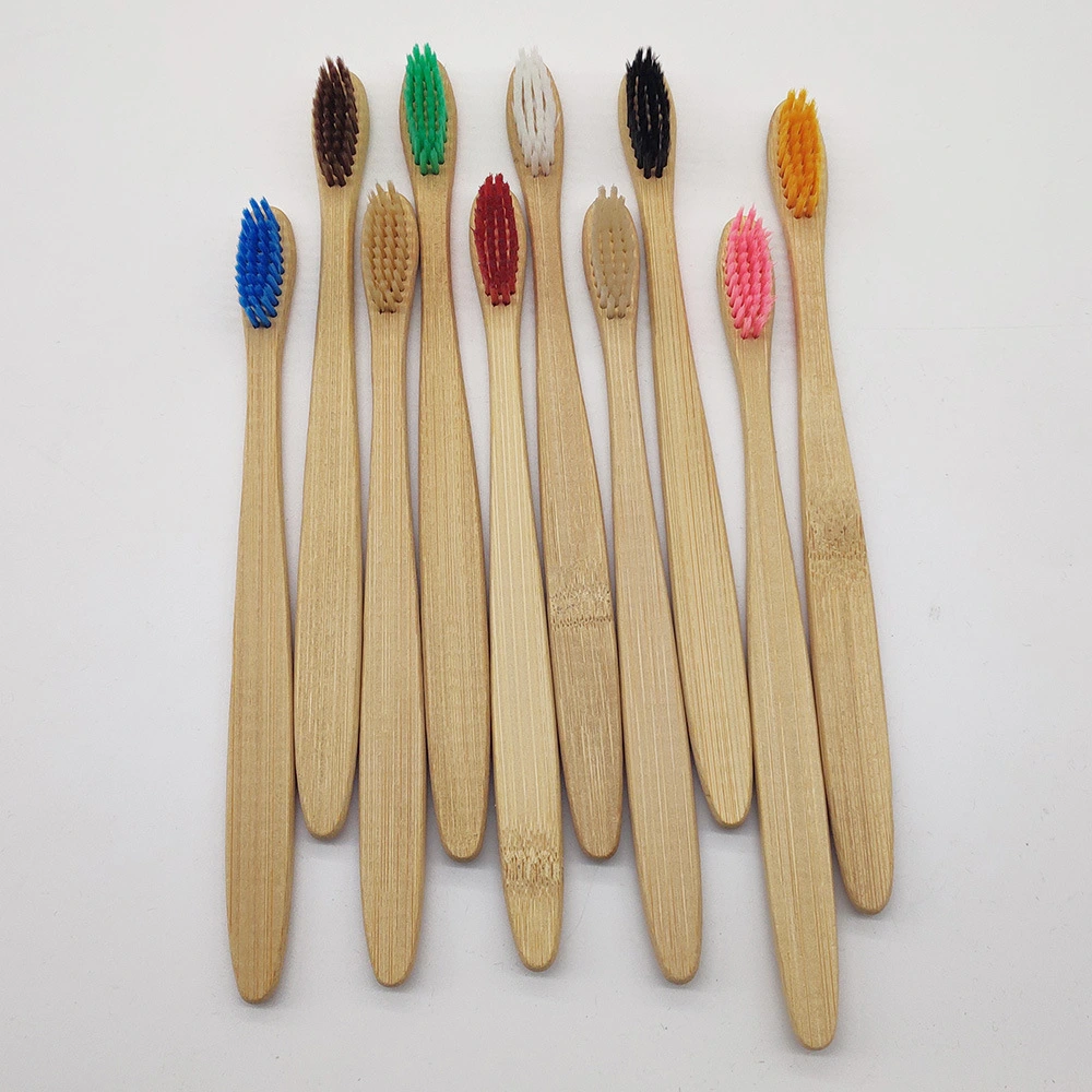 Bamboo Toothbrush Healthy Soft Toothbrush 10-color Packaging