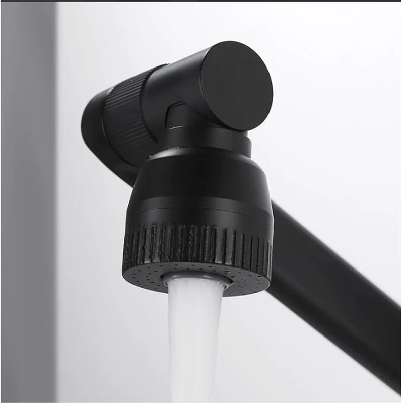 Creative High Black Gold Metal Faucet