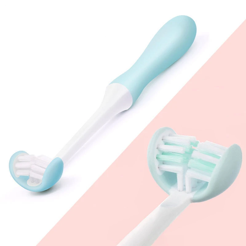 Children's Three Sided U Shaped Wrapped Soft Toothbrush