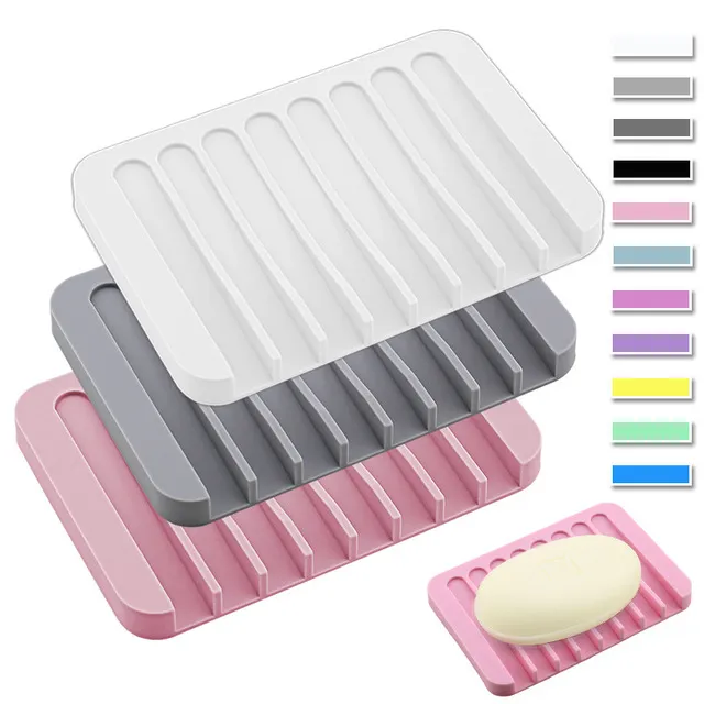 Silicone soap dish