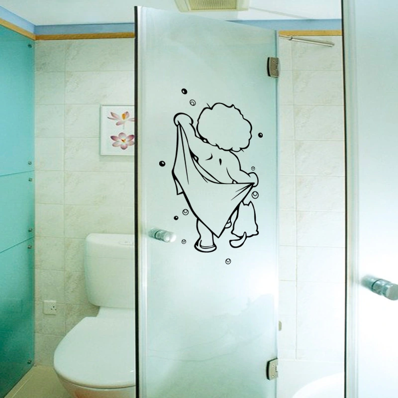 Baby shower carved bathroom bathroom wall sticker