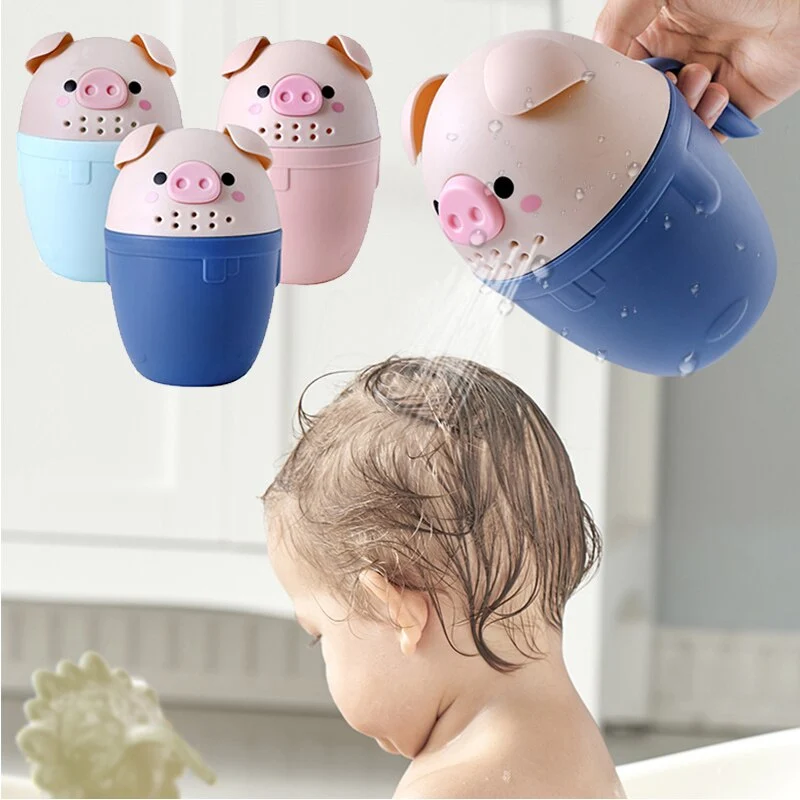 Baby shampoo cup shower water spoon