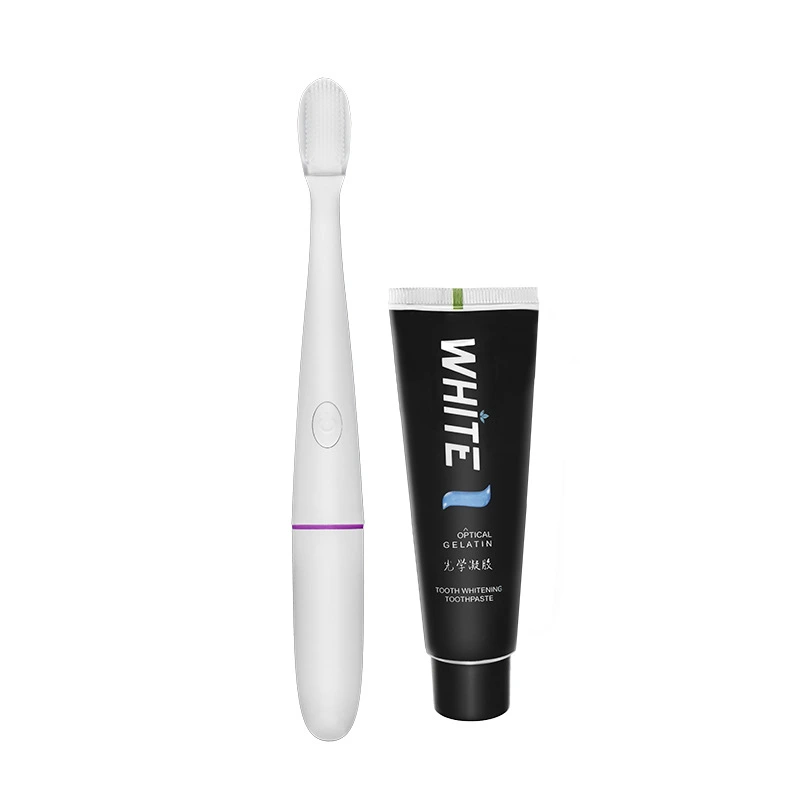 Optical whitening blue light sonic adult electric toothbrush