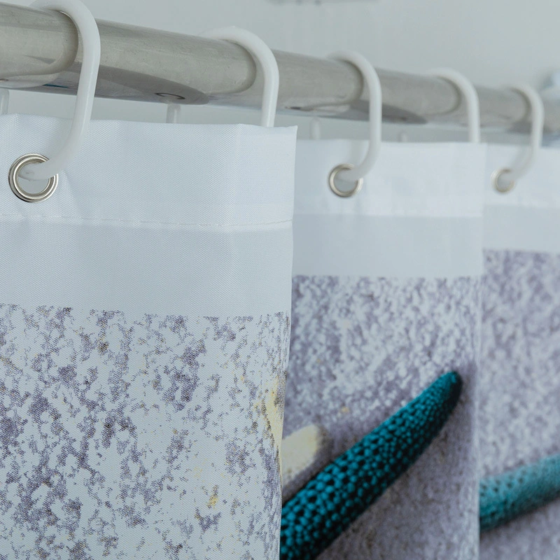 Pick up the memory polyester shower curtain