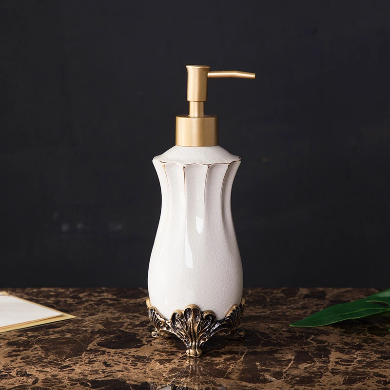 European Style Ceramic Lotion Bottle Resin Soap Bottle