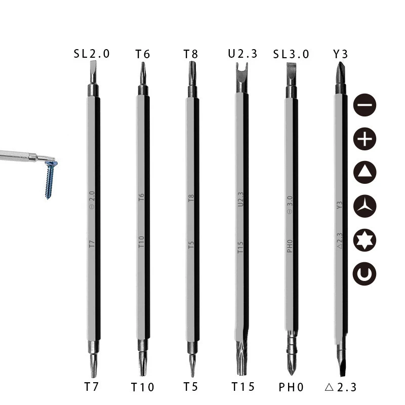 Strong Magnetic Plum Blossom Triangle Special-shaped Multifunctional Household Screwdriver Set