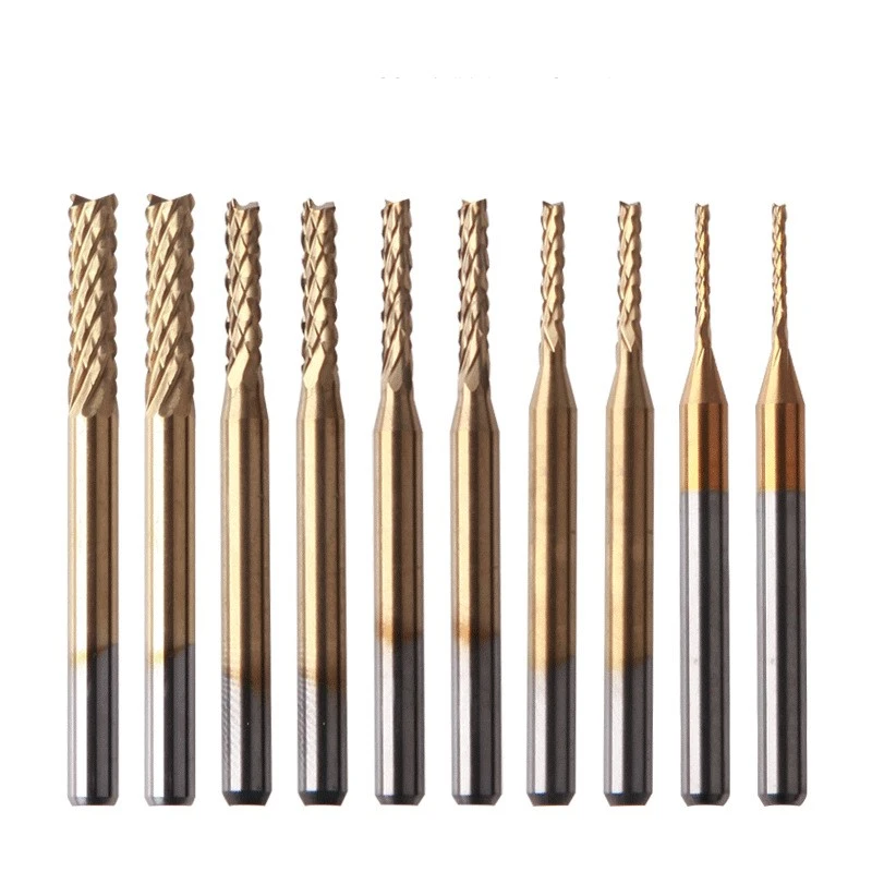 Tungsten steel coated PCB milling cutter corn milling cutter
