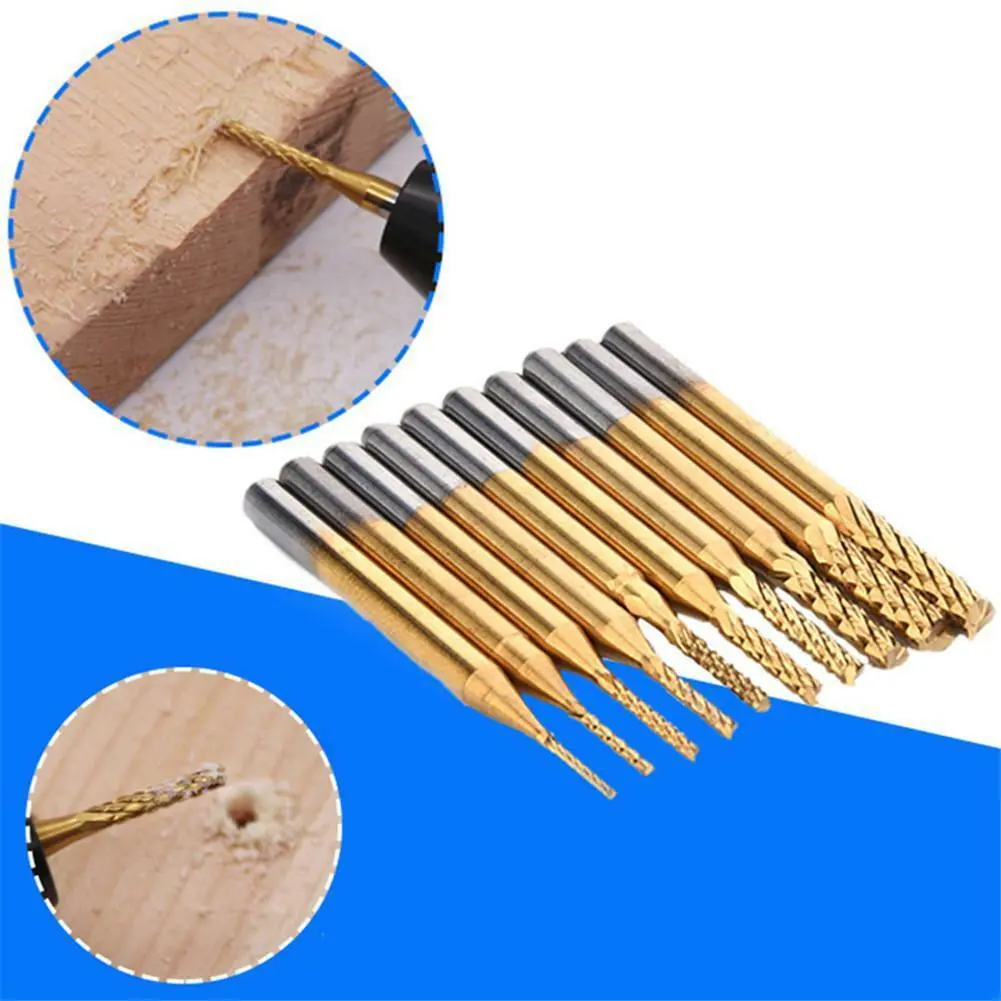 Tungsten steel coated PCB milling cutter corn milling cutter