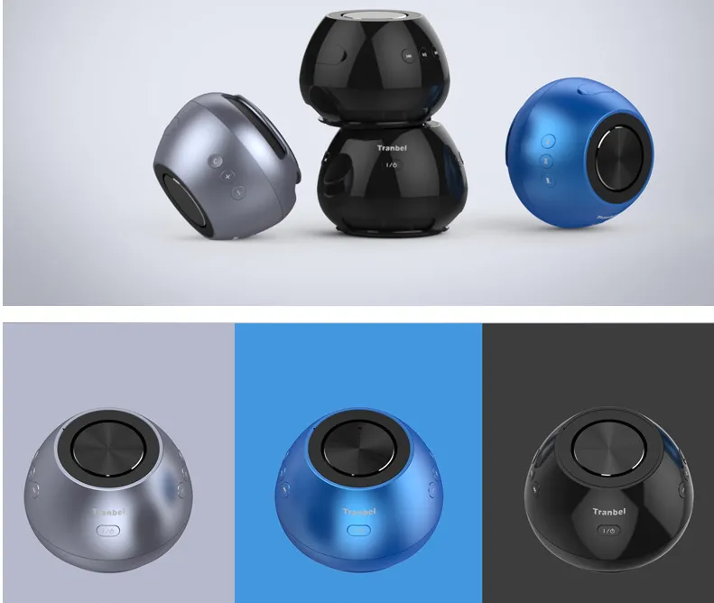 Mini Geeky Desktop Bluetooth Speaker Round