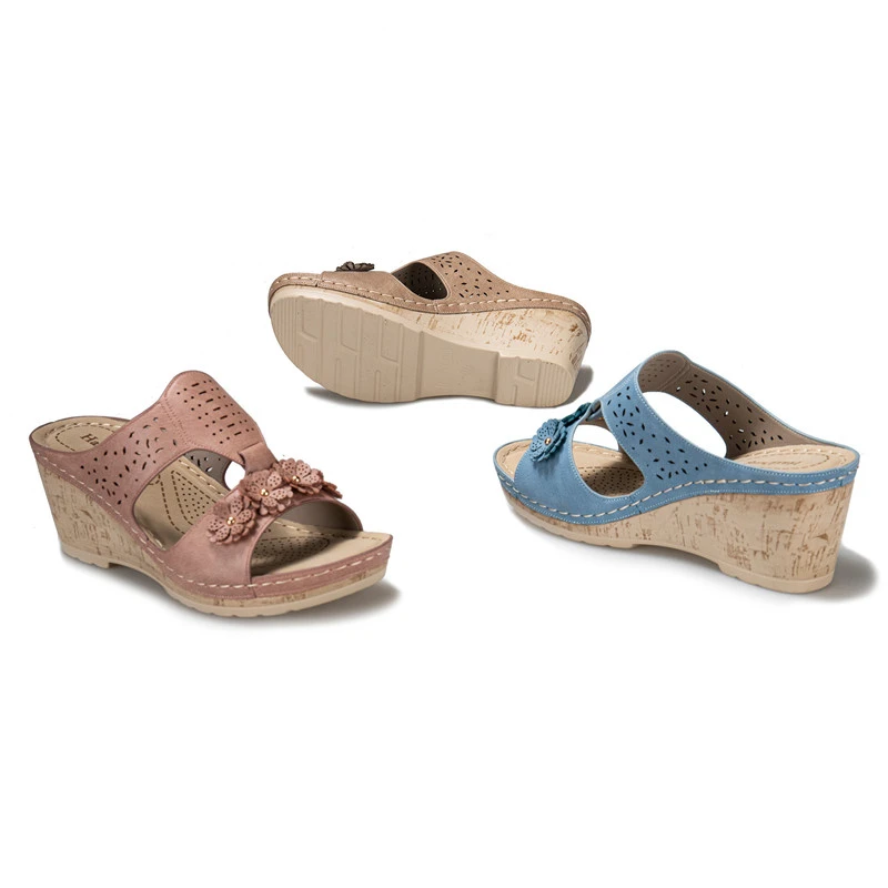 Sandals Women's Car Line Mother Shoes Sandals Wedge Slippers