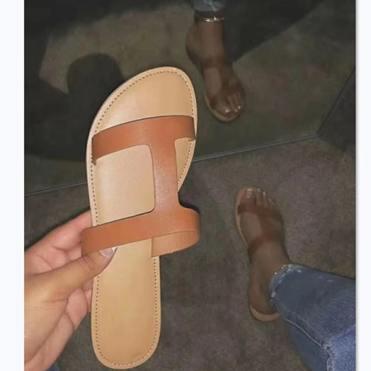 Summer New Style Hollow Flat Sandals And Slippers