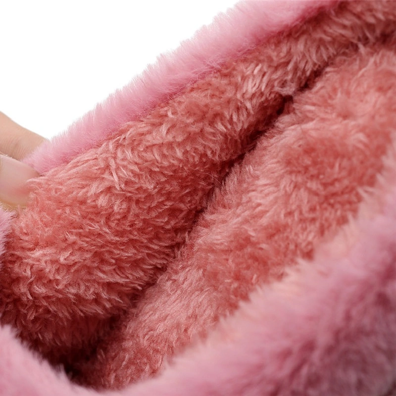 Warm And Velvet Couple Women's Winter Non-Slip Plush Shoes