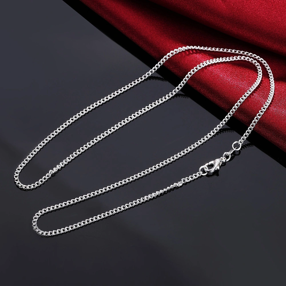 European and American 2MM side chain necklace