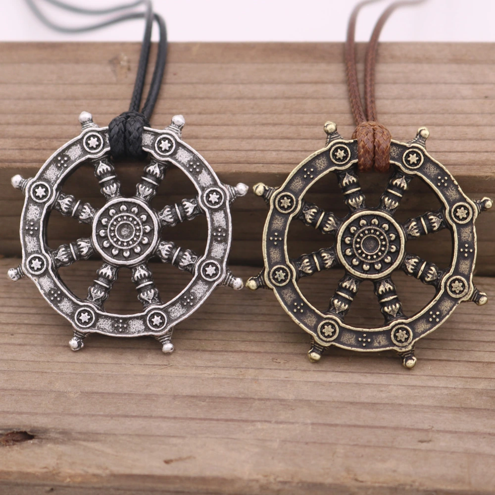 Dharma Wheel of Life Necklace