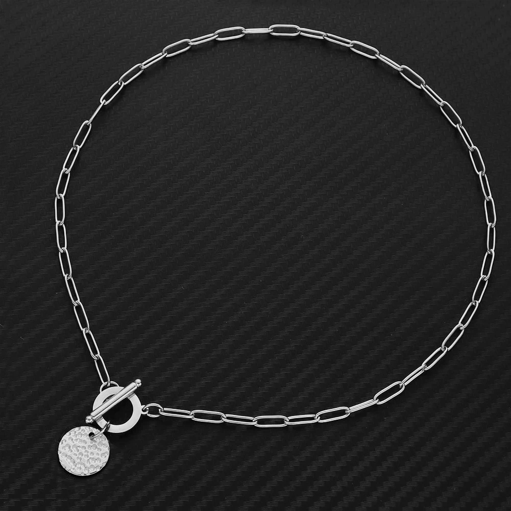 Hip hop ins style stainless steel necklace