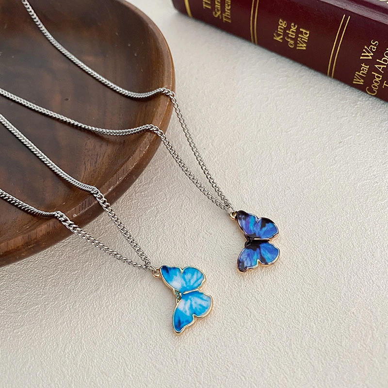 Frosty Wind Butterfly Necklace