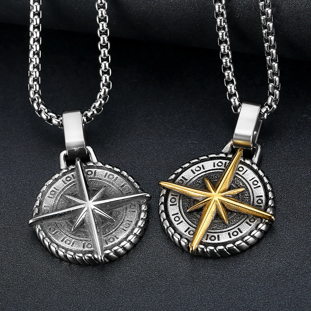 Men's Voyager Alloy Cross Pendant