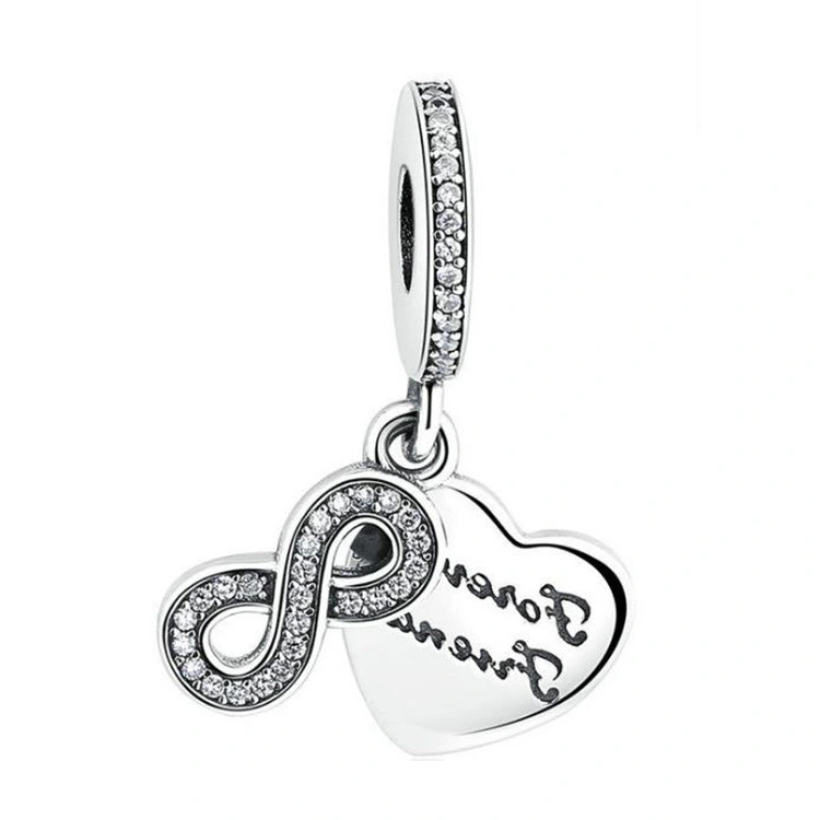 Infinite Love 8 English S925 Silver Forever Friend Charm