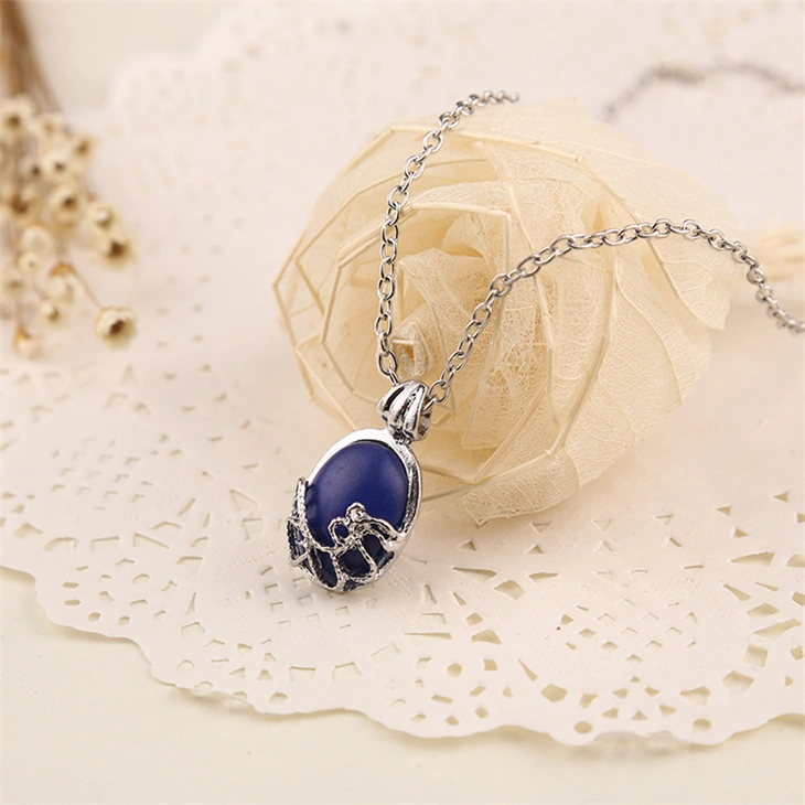 The Vampire Diaries Necklace Vintage Katherine Blue Stone