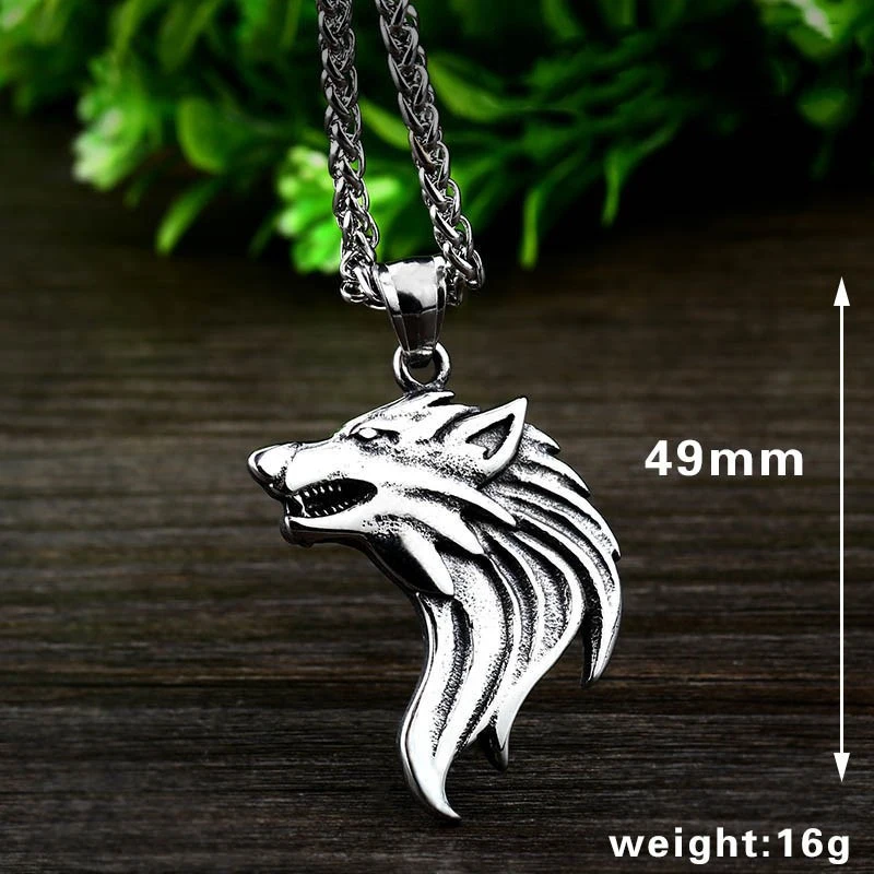 European and American Viking Wolf Fashion Jewelry Pendant