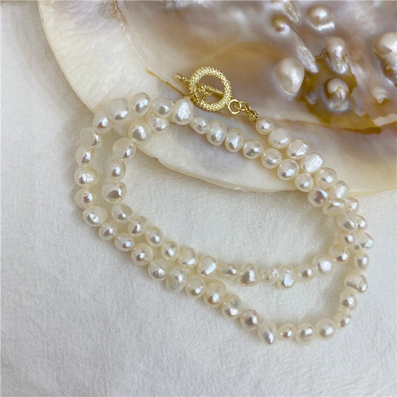 Baroque Shaped Pearl Vintage Palace Style Clavicle Chain