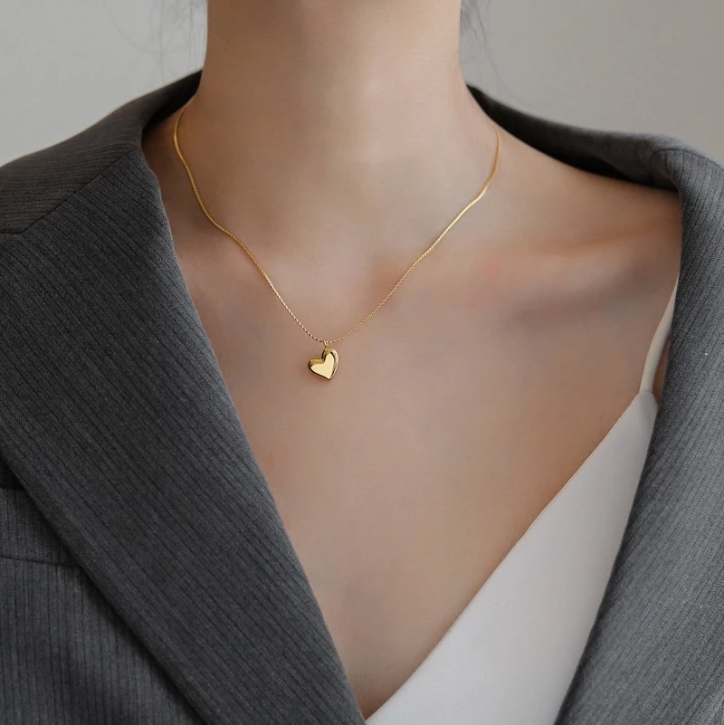 Simple And Cold Style Retro Love Necklace