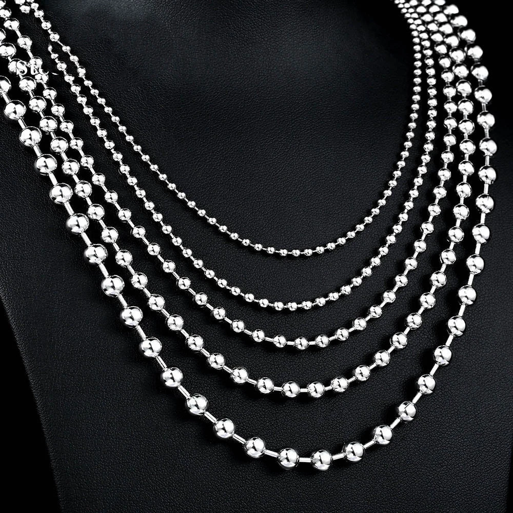 Titanium Steel Round Bead All-Match Pendant