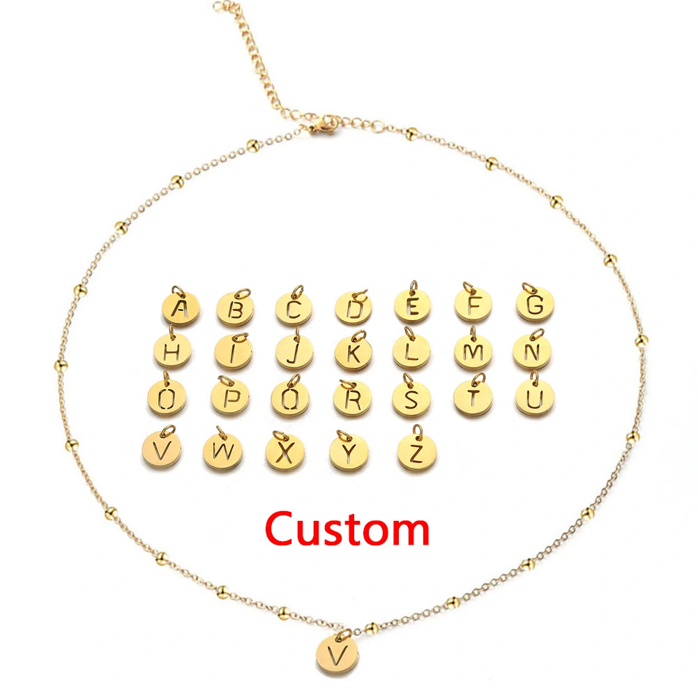 26 Uppercase English Letters Short Necklace
