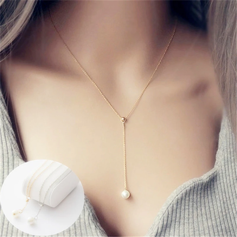 South Sea Imported Pearl Necklace Female Clavicle Chain