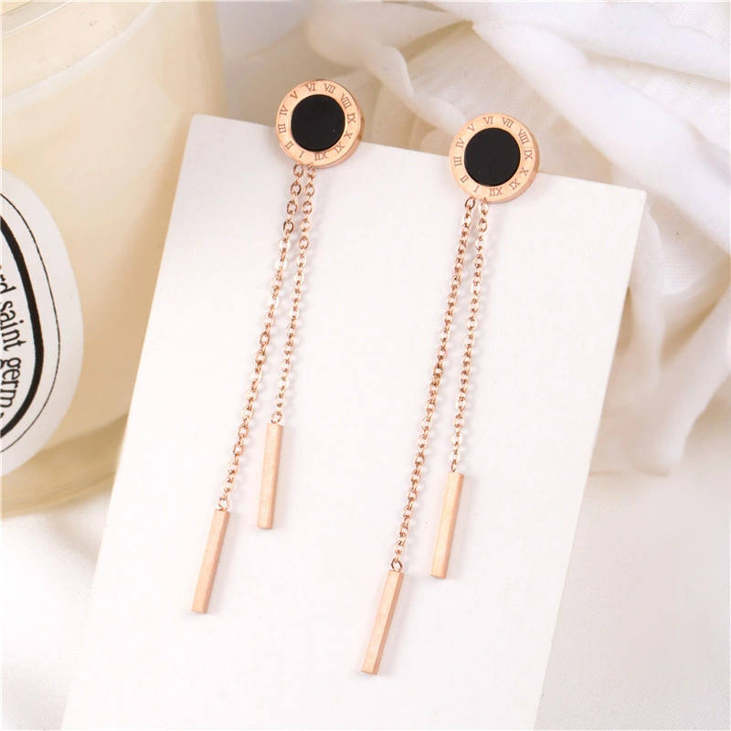 Titanium Steel New Tassel Earrings Women