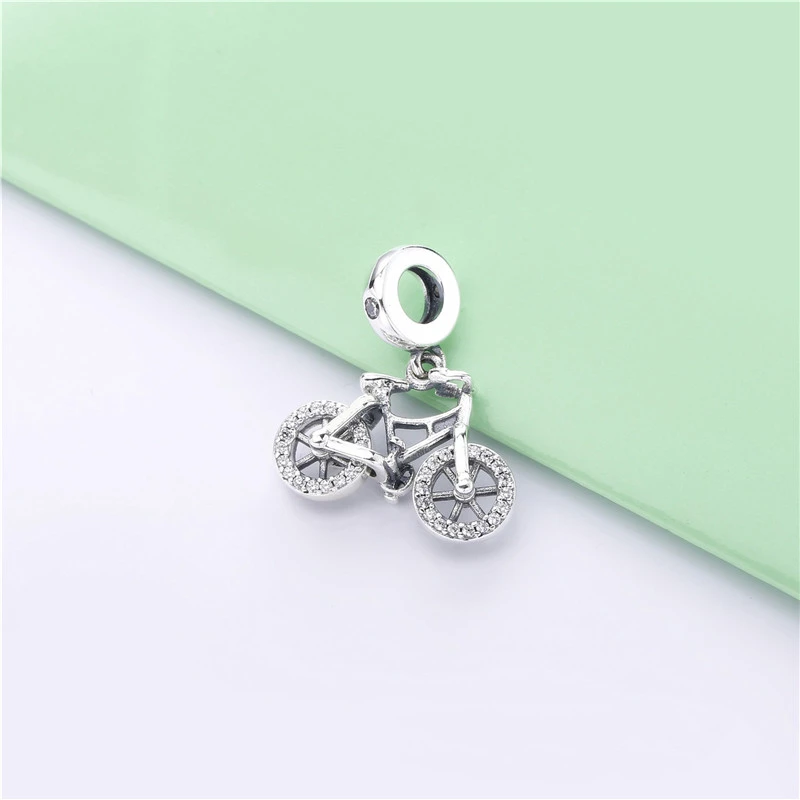 S925 Silver Bracelet Gorgeous Bicycle Hanger