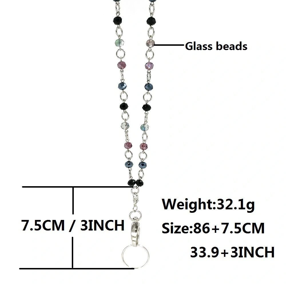 Glass Bead Mobile Phone Key Lanyard