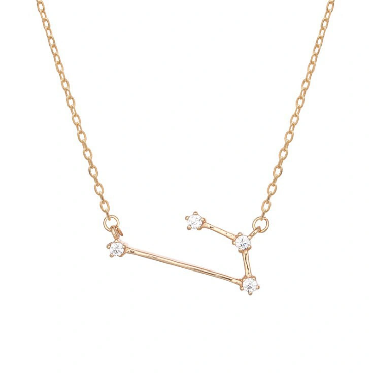 Star Pendant Twelve 12 Constellation Necklace Female Clavicle Chain