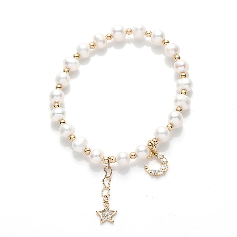 Water Pearl Bracelet Exquisite Stars And Moon