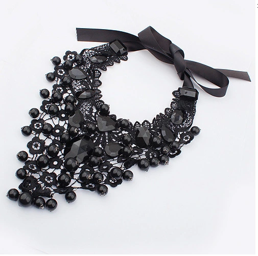 European And American Exaggerated Lace Necklace, Jewelry Big Collar Factory Direct Sales Fake Collar